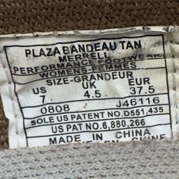 Merrell Plaza Bandeau Leather Comfort Support Cushioned Shoes Women's Size 7 - Picture 11 of 11